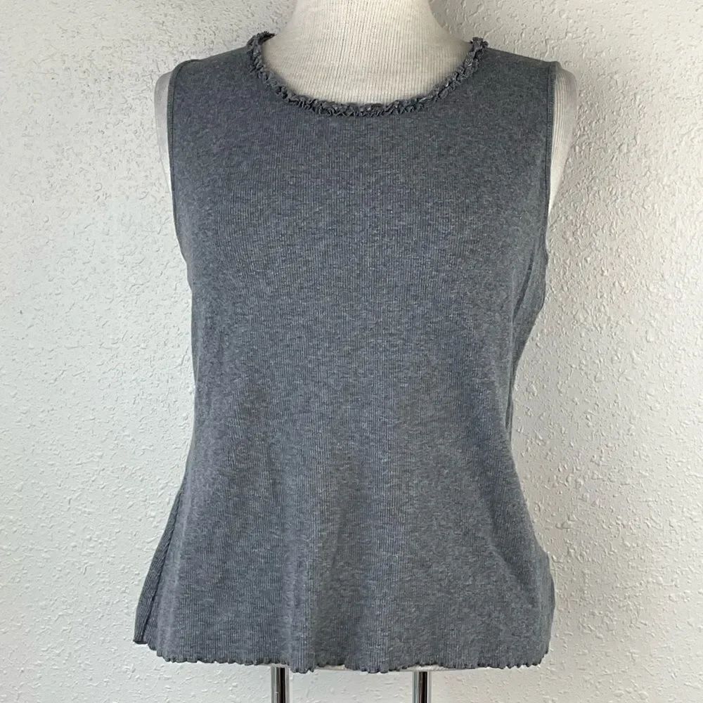 Pre-Owed Croft & Barrow Womens Gray Tank Top Size M